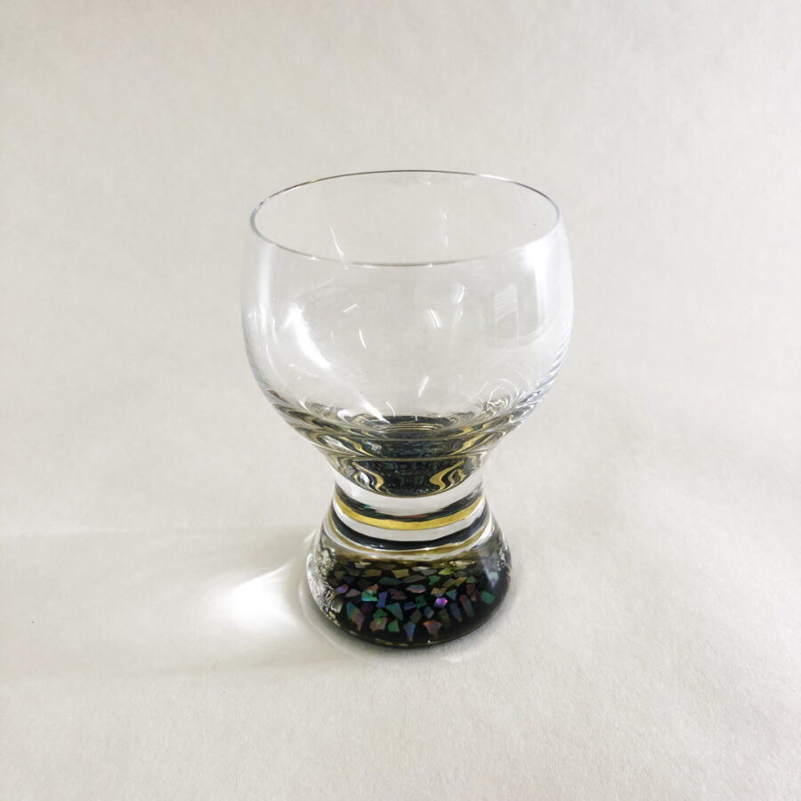 แก้ว kirameki ปริมาณบรรจุ 60ml ลวดลายของแก้วทำจากเปลือกหอยเป๋าฮื้ออย่างปราณีต